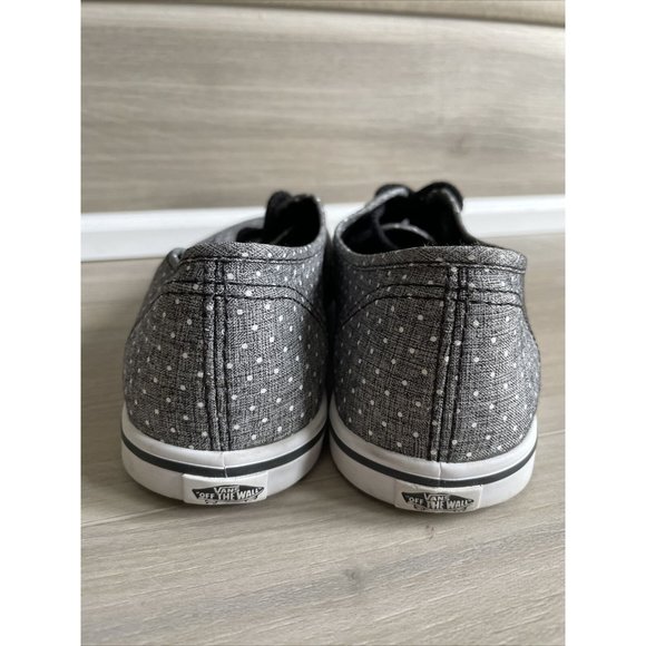Vans Womens‎ Gray Polka Dot Low Top Lace Up Canvas Shoes Size 7.5 - Picture 4 of 10